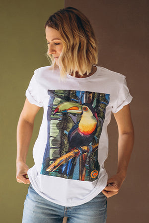 Toucan imprinted t-shirt