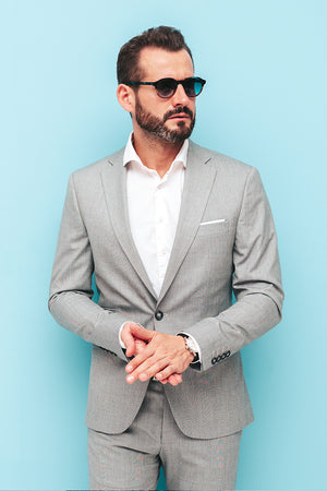 Light gray formal blazer