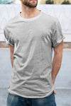 Neutral grey pocket t-shirt