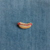 Hot dog enamel pin